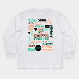 Pristin Collage Kids Long Sleeve T-Shirt